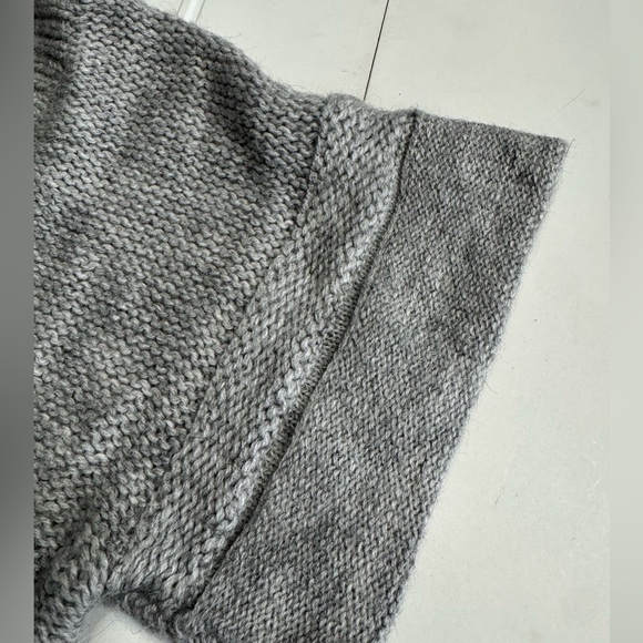 J. Crew Alpaca Merino Wool Short Cuff Sleeve Knit Sweater Mini Dress Tunic Sz S - Picture 4 of 5